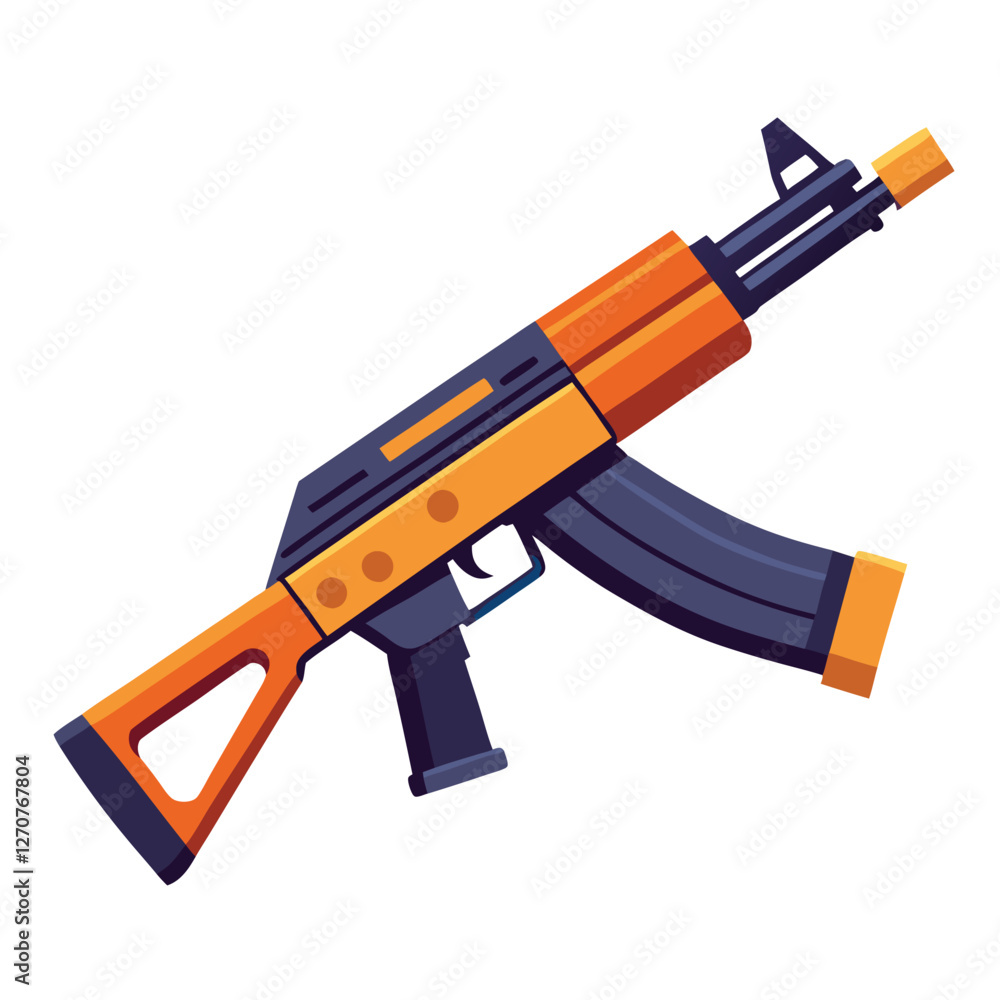 Akm gun vector image Akm gun vector image