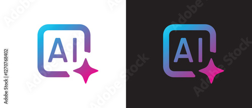 AI logo design AI icon 