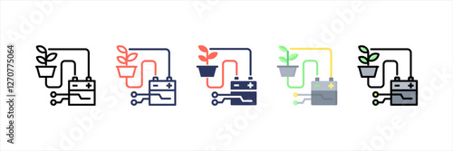 Bioenergy Multistyle Icon Set