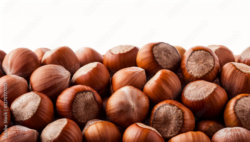 Background featuring hazelnut texture, highlighting their smooth surface and rich brown color. Perfect for healthy snacks, baking, or natural food themes. Texture, background. Background featuring hazelnut texture, highlighting their smooth surface and rich brown color. Perfect for healthy snacks, baking, or natural food themes. Texture, background.