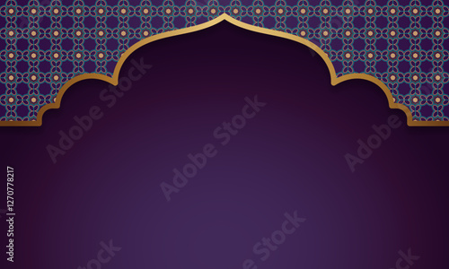 Elegant ramadan kareem banner background