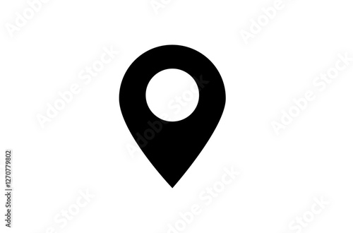 現在地マークのアイコン黒