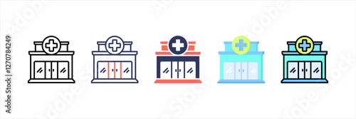 Clinic Multistyle Icon Set