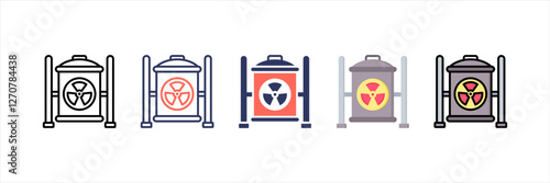 Waste Multistyle Icon Set