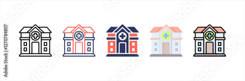 Medical Center Multistyle Icon Set