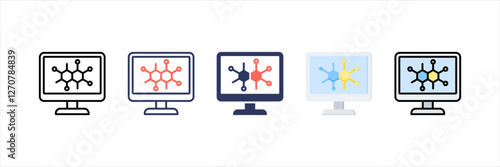 Enzyme Multistyle Icon Set
