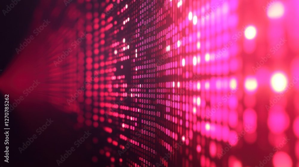 Pink light data stream, digital flow, abstract background, technology concept Pink light data stream, digital flow, abstract background, technology concept