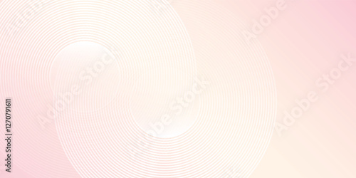 Wallpaper Mural ABstract banner background, pastel colorful, pink and yellow gradations. Circle effect simple modern abstract design Torontodigital.ca