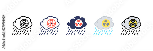 Acid Rain Multistyle Icon Set