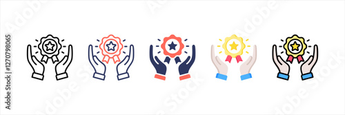 Loyalty Program Multistyle Icon Set