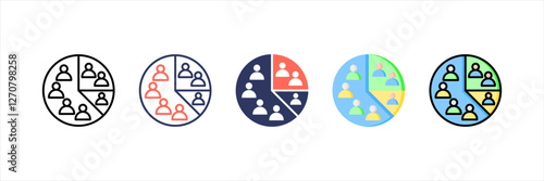 Customer Segment Multistyle Icon Set