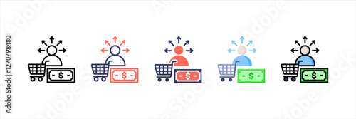 Customer Behavior Multistyle Icon Set