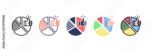 Recommendation Multistyle Icon Set