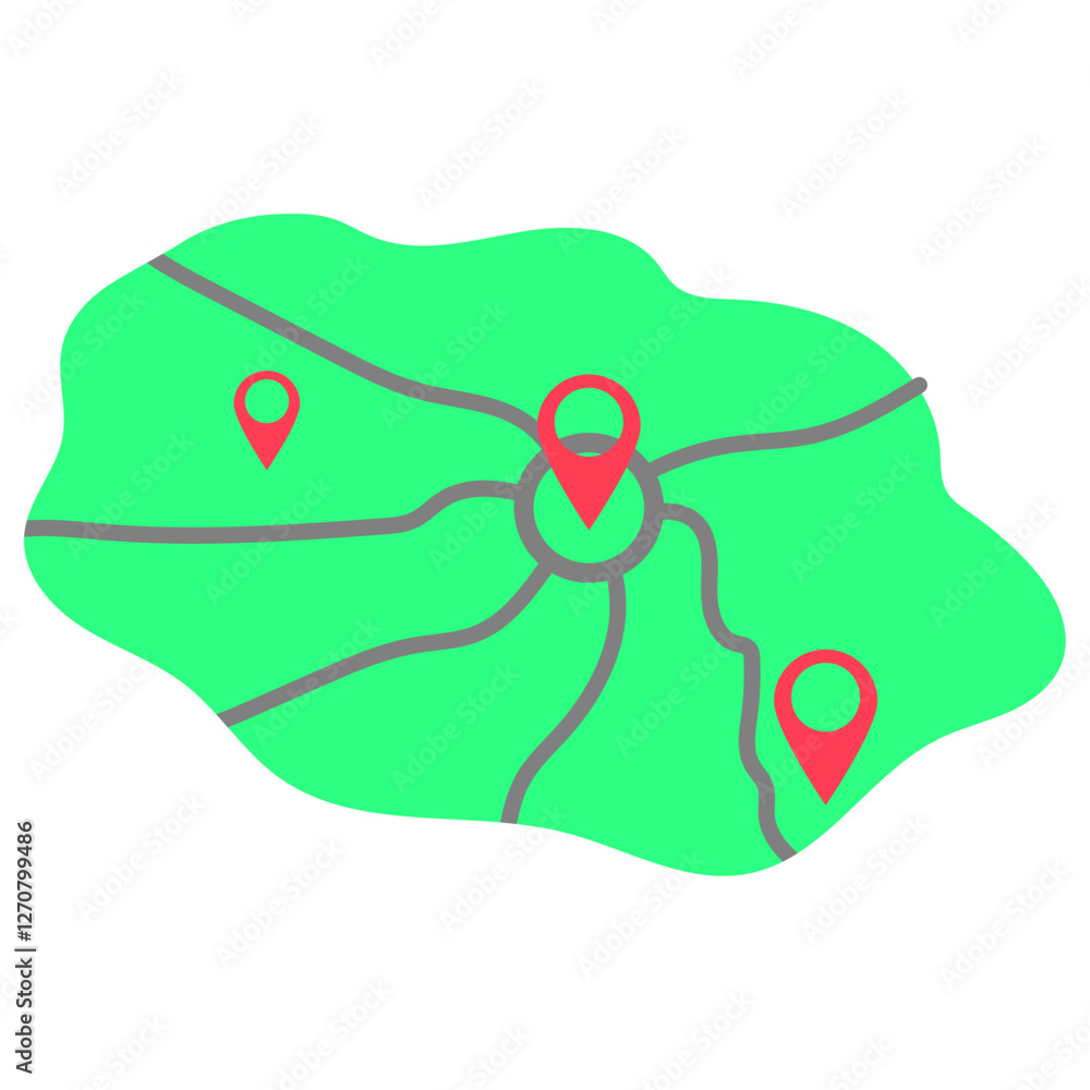 Location Point Element on the map Location Point Element on the map