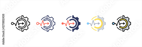 Market Penetration Multistyle Icon Set