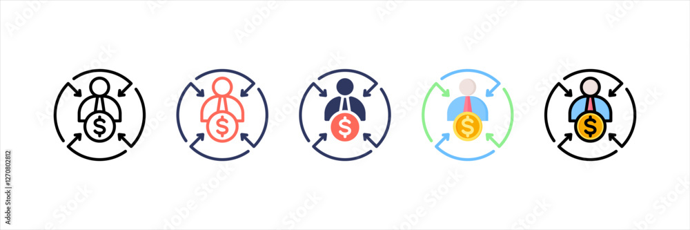 Entrepreneurship Multistyle Icon Set Entrepreneurship Multistyle Icon Set
