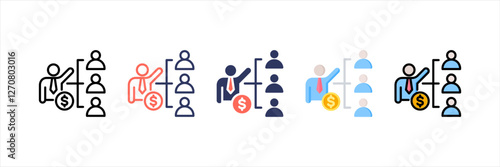 Delegation Multistyle Icon Set