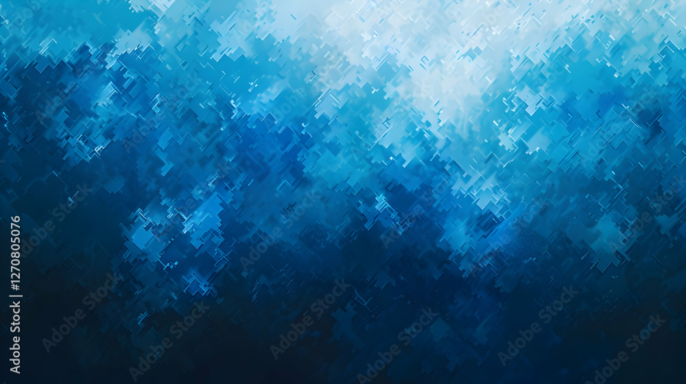 Obraz premium Abstract blue and turquoise textured background resembling ocean waves and depths