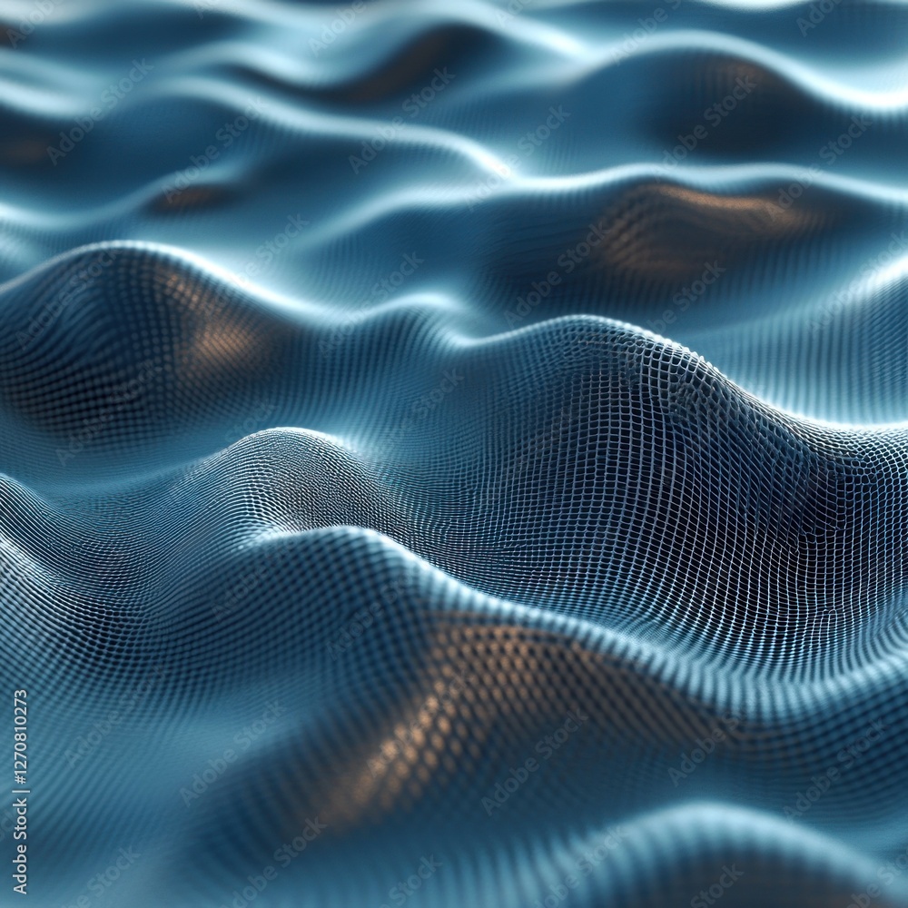 Abstract blue wavy texture, digital background, smooth surface, flowing design, website banner Abstract blue wavy texture, digital background, smooth surface, flowing design, website banner