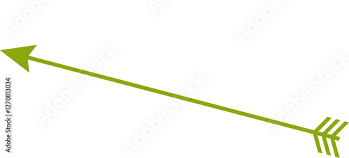 Elegant curvy Arrows on Isolated White