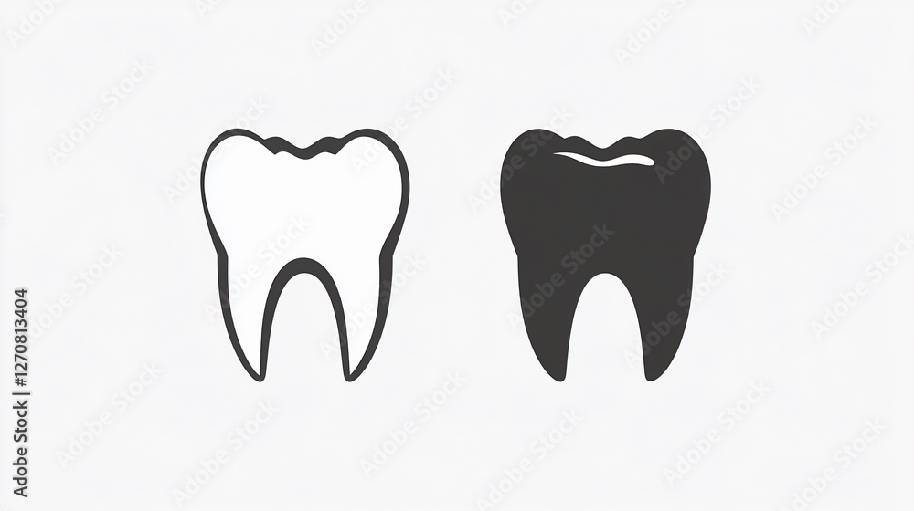Dental Implant Clinic Logo Icon Vector And Sign
