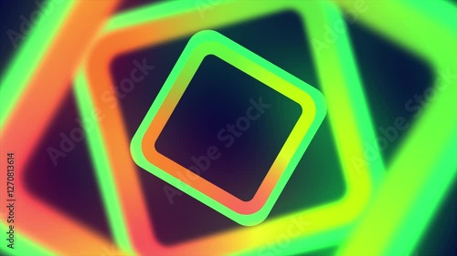 abstract roundness green and yellow background, abstract wave colorful background, looped animation, 