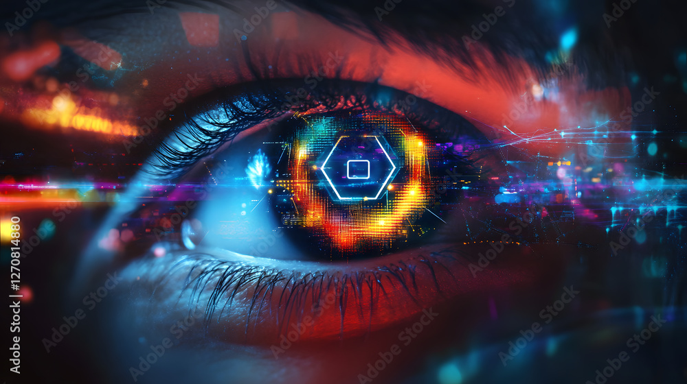High-Tech Digital Vision Enhancements Futuristic Environment Graphic Imagery Modern Concept Close-Up Perspective High-Tech Digital Vision Enhancements Futuristic Environment Graphic Imagery Modern Concept Close-Up Perspective