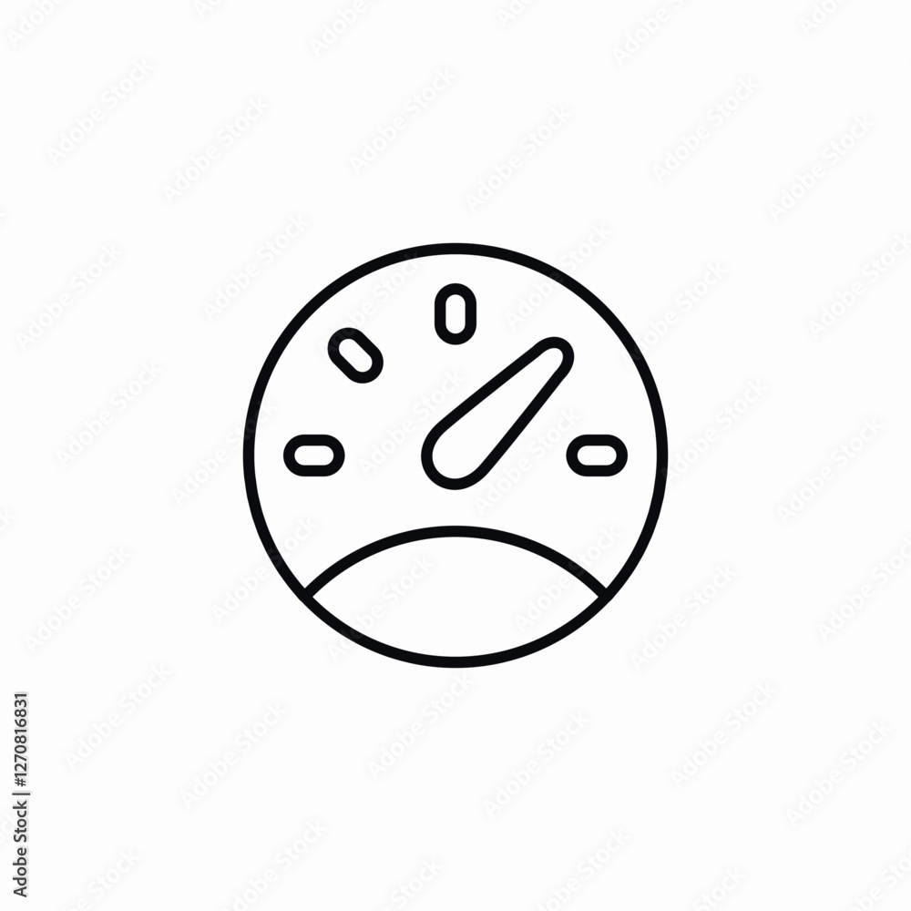 Fototapeta premium speed meter gauge icon vector sign