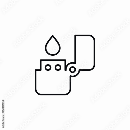 lighter icon vector sign