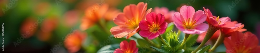 Shallow depth of field on Bacopa ampelnaya blooms in a flower pot, petals, flowers, garden Shallow depth of field on Bacopa ampelnaya blooms in a flower pot, petals, flowers, garden