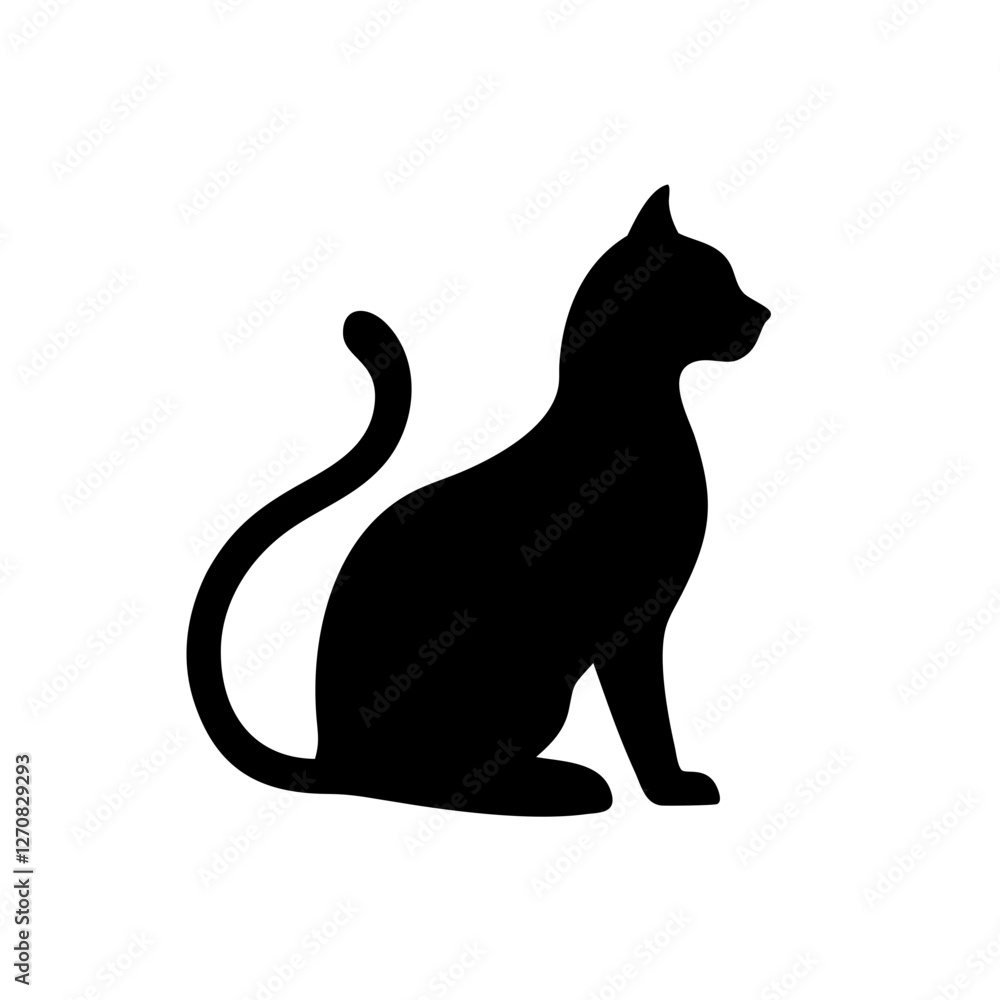 Minimalist Black Cat Vector Design for Designers Minimalist Black Cat Vector Design for Designers