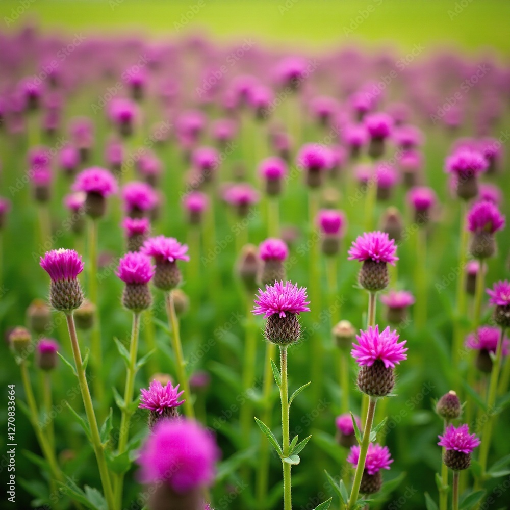 Dense purple prairie verbena flowers blooming in a field, biodiversity, flowers, botanical Dense purple prairie verbena flowers blooming in a field, biodiversity, flowers, botanical