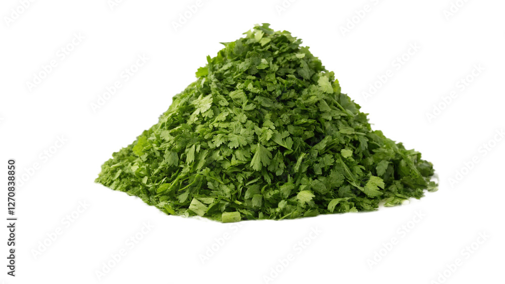 Dry parsley leaves transparent background Dry parsley leaves transparent background