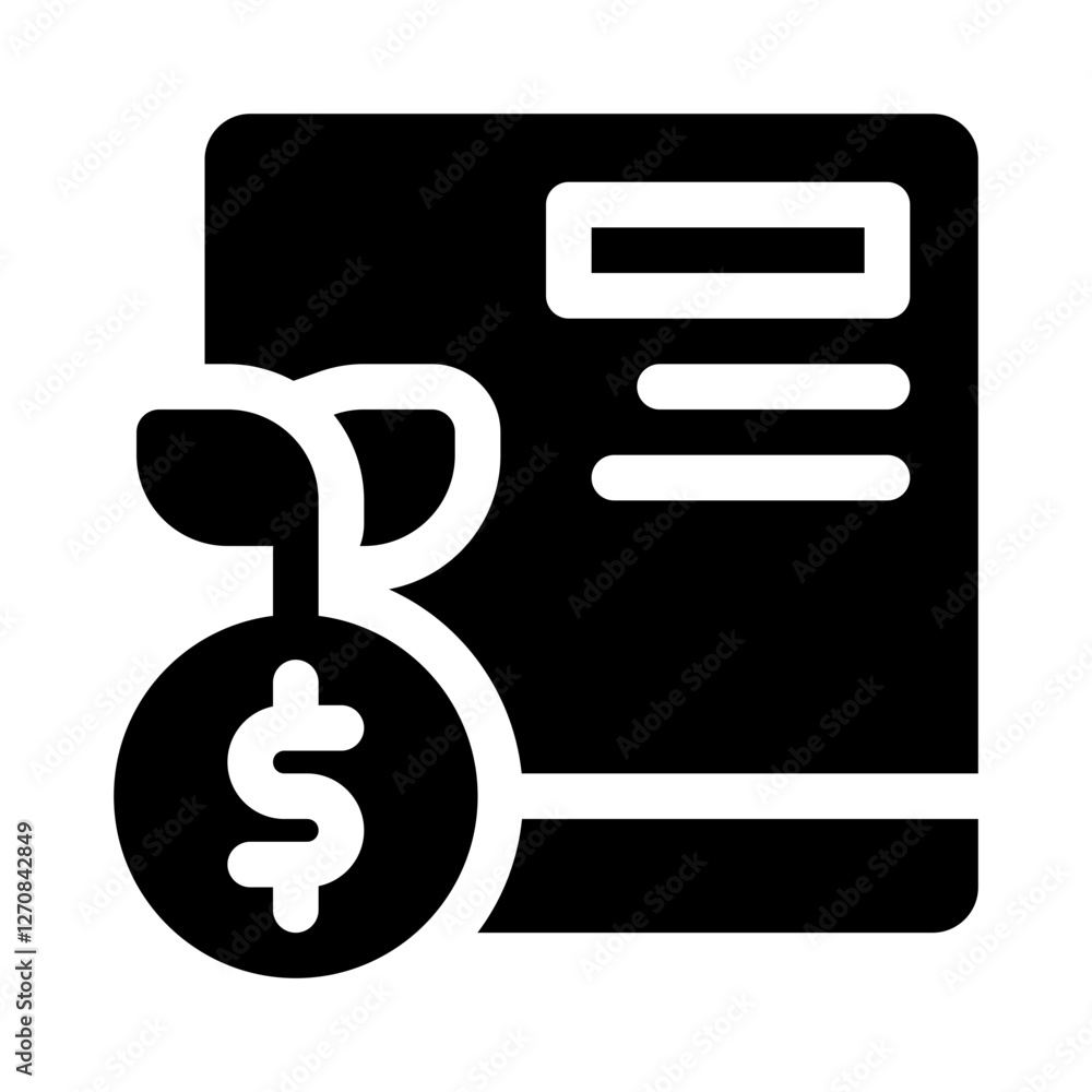 Investment Portfolio glyph icon Investment Portfolio glyph icon