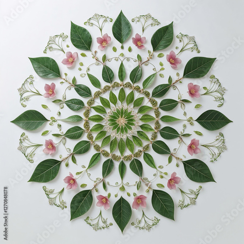 abstract floral background with flowers