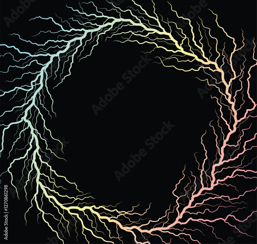 Background with color lightning.