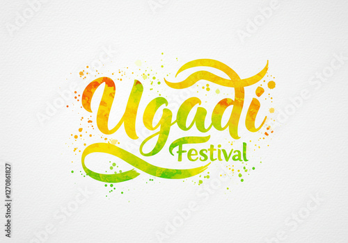Ugadi Festival Watercolor D...