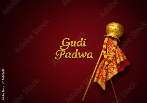 Gudi Padwa Golden Design on...
