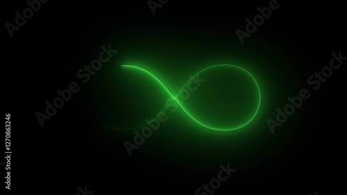 Wallpaper Mural Glowing infinity sign on black background. Animation of seamless loop Neon glowing blue light isolated on black background. Eternity concept. Mathematical symbol Infinity symbol appears of multiple Torontodigital.ca