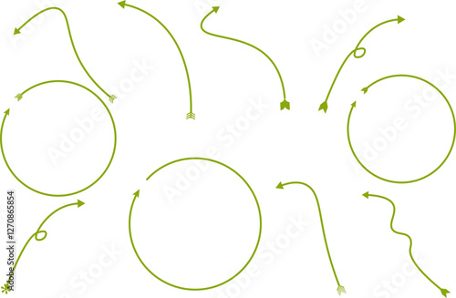 Set Pastel Green Arrow