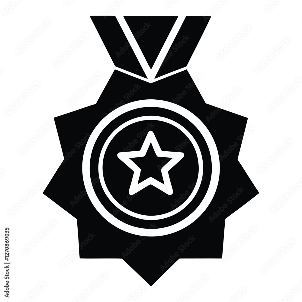 star medal ribbon silhouette vector,birthday medal,star award badge,achieve vector illustration,achievement reward on white background star medal ribbon silhouette vector,birthday medal,star award badge,achieve vector illustration,achievement reward on white background