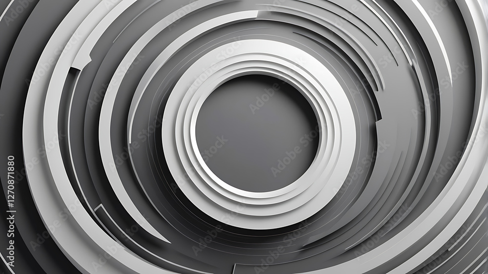 Abstract grey background with dynamic circle lines.
Abstract grey background with dynamic circle lines.
