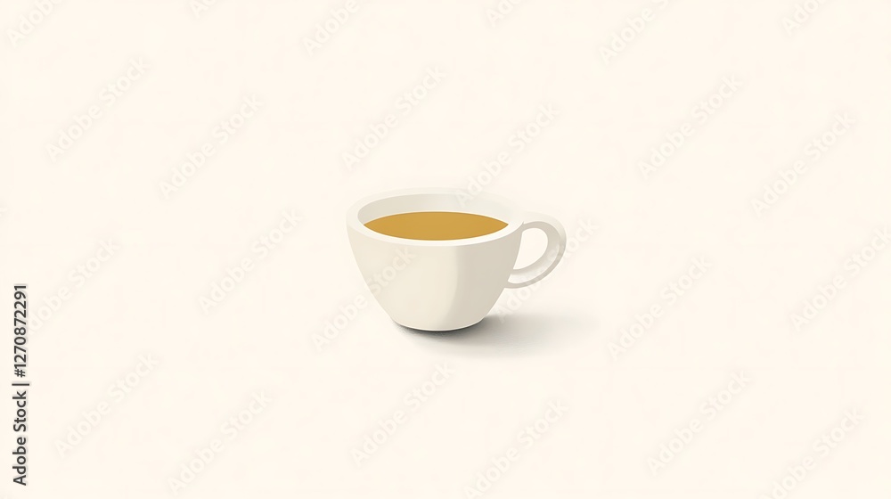 Cup of tea, isolated on white background, for break time in the office, studio shot Cup of tea, isolated on white background, for break time in the office, studio shot