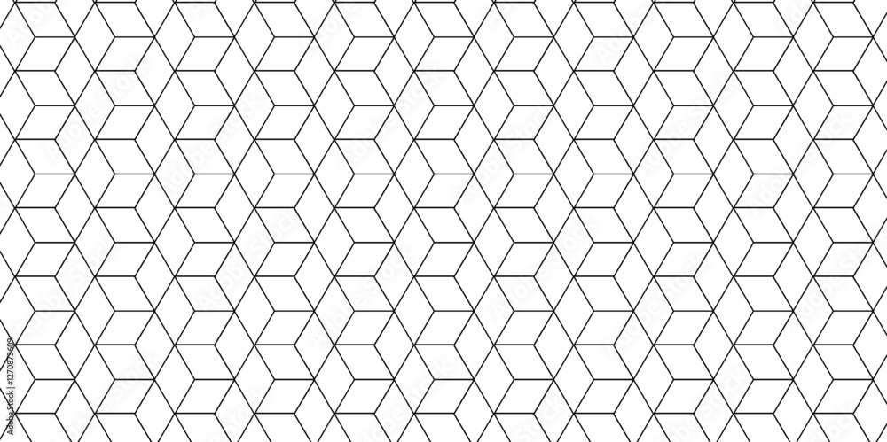 Vector grid metal gradient science web tech connection triangle diamond honeycomb hexagon art. Seamless pattern with hexagon square cube geometric pattern shapes grid metal element texture design.	
