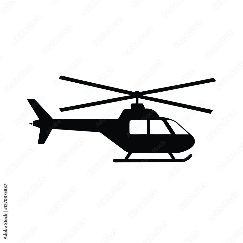 Fototapeta premium helicopter vector illustration