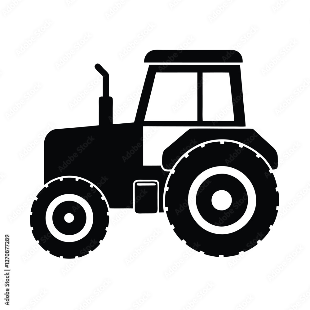 Obraz premium tractor isolated on white background