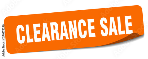 clearance sale sticker. clearance sale label
