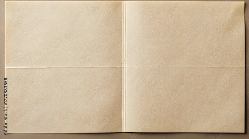 Fototapeta premium Folded Beige Paper Texture Background
