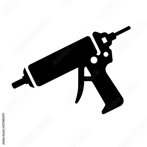 Precision in Hand: An illustration showcases a construction caulking gun, designed for controlled application of sealant.