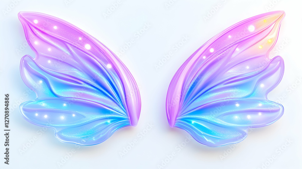 Wings of fantasy. Use conceptual photo. Background smooth, dreamy, soft colors Wings of fantasy. Use conceptual photo. Background smooth, dreamy, soft colors